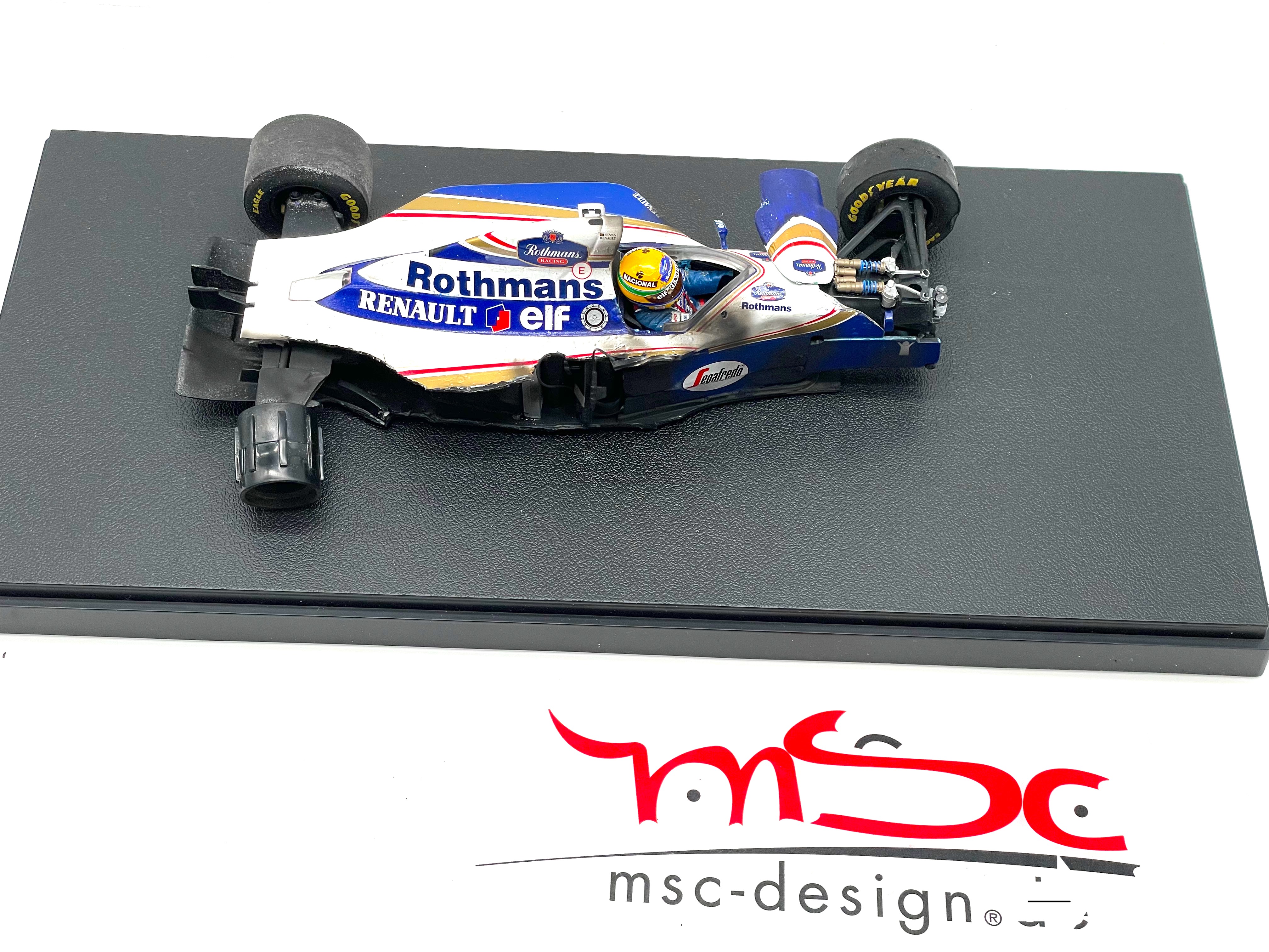 Senna Williams FW16 GP Imola Crash
