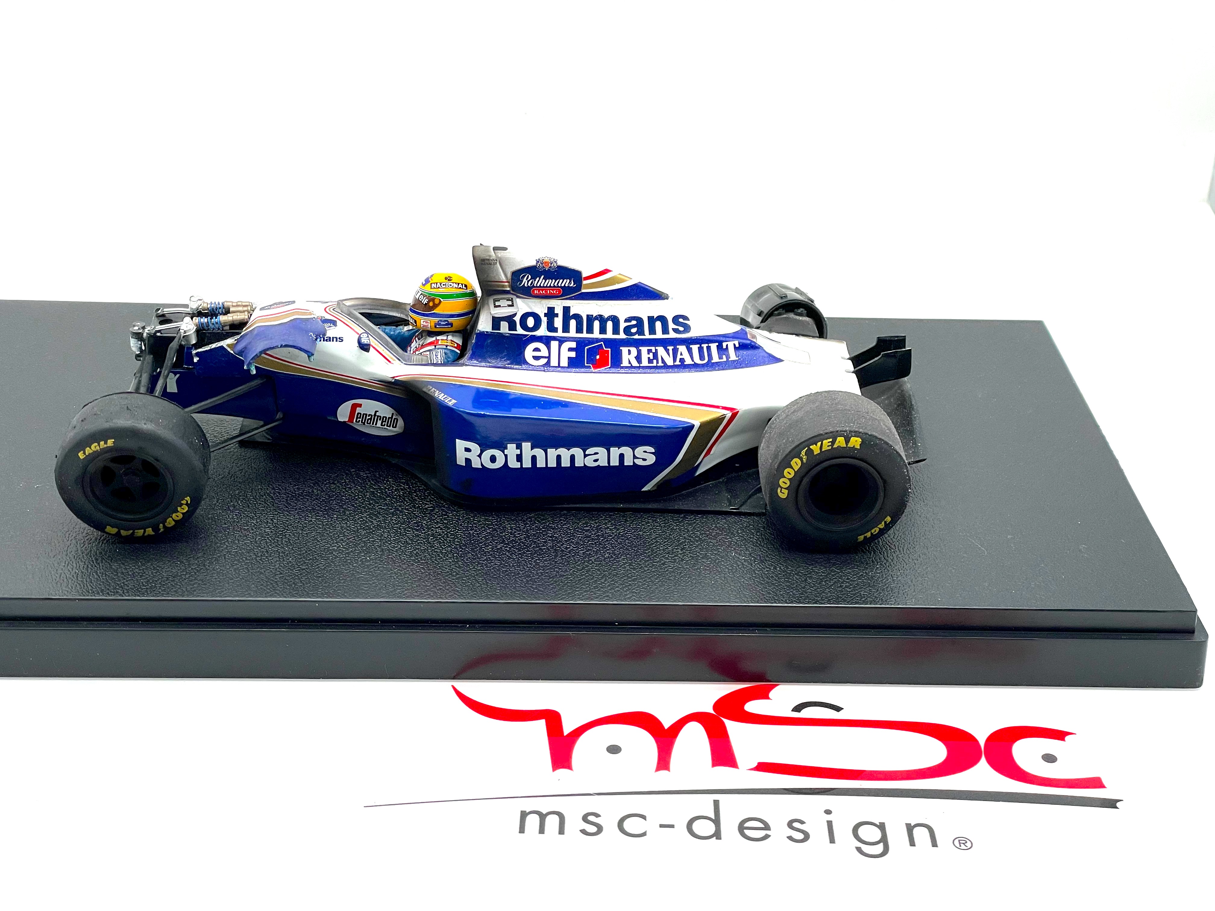 Senna Williams FW16 GP Imola Crash