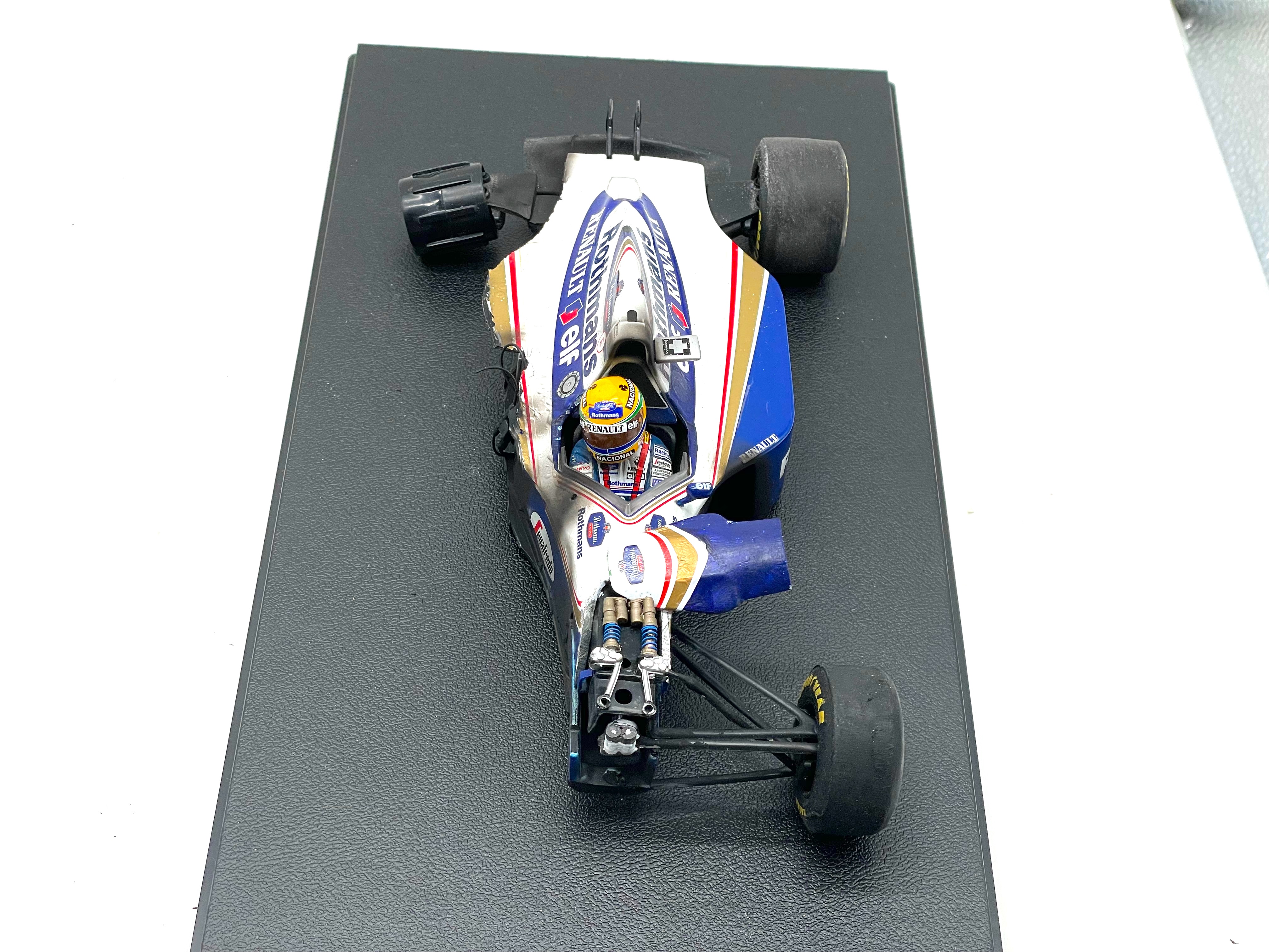 Senna Williams FW16 GP Imola Crash