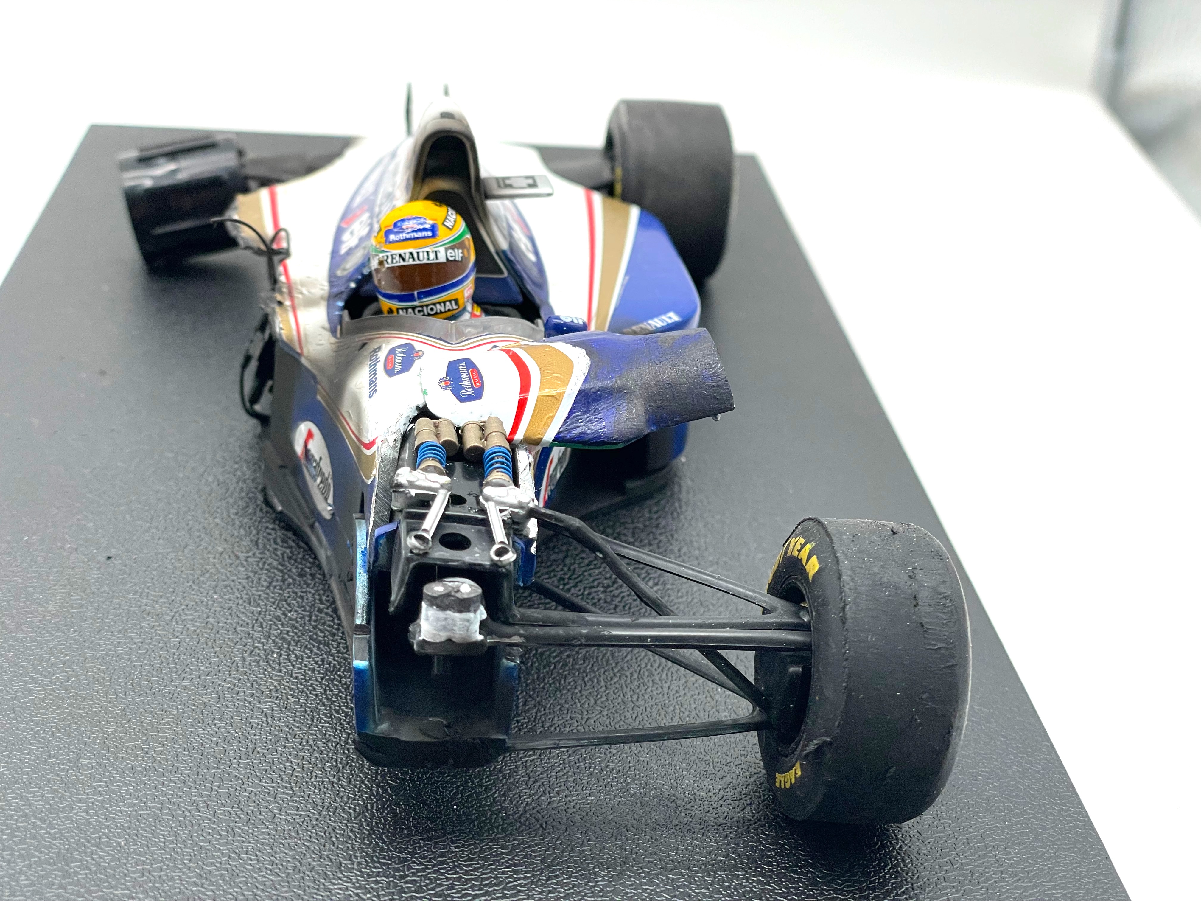 Senna Williams FW16 GP Imola Crash